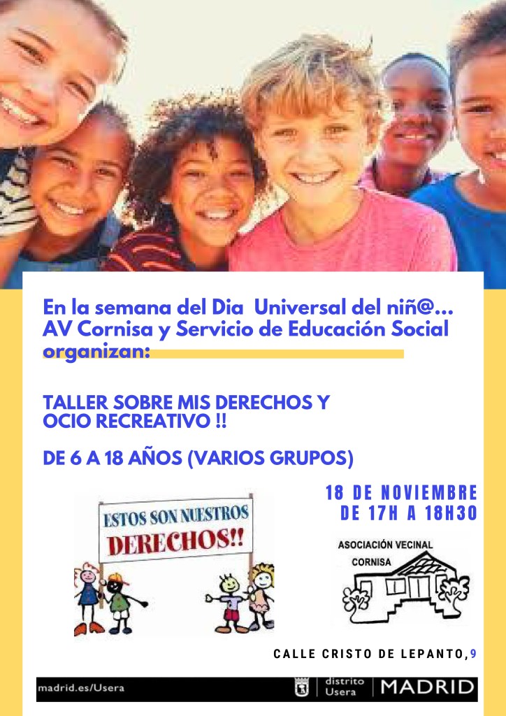 Póster Contra el Acoso Escolar Niños Amarillo y Azul_page-0001